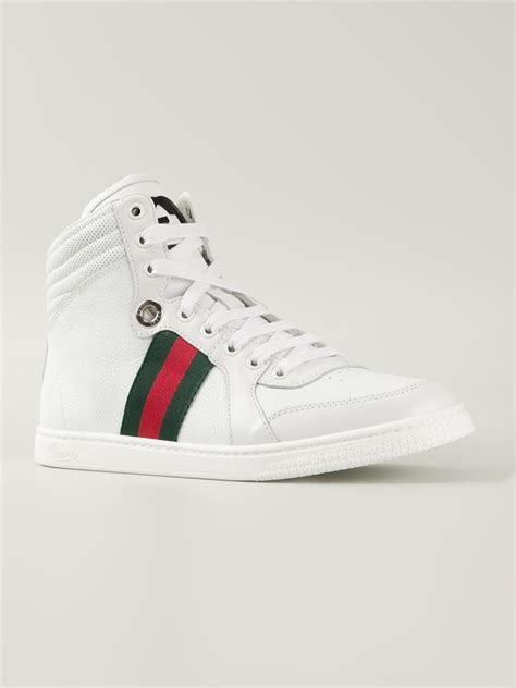 gucci white coda high top sneaker|Gucci high top shoes.